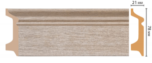 D122-72 плинтус напольн.DECOMASTER 78*21