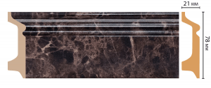 D122-713 плинтус напольн.DECOMASTER 78*21